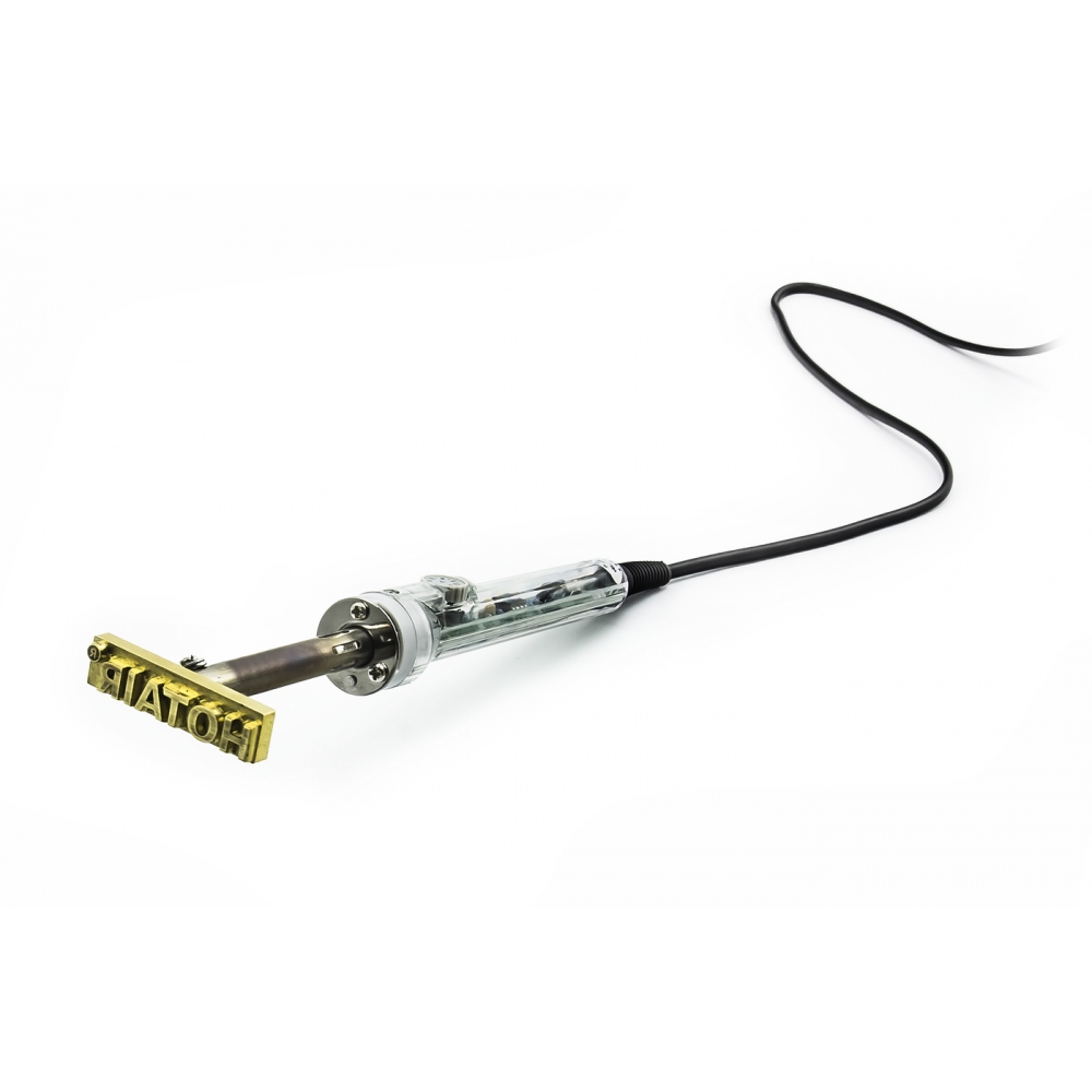 Burning die for leather and plastic stamping with custom logo (design)