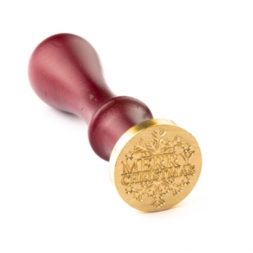 Hand wax stamp (seal) – Christmas motif – Snowflake