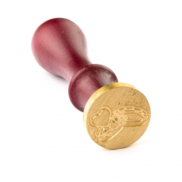 Hand wax stamp (seal) – Wedding motif – Wedding bands type 2