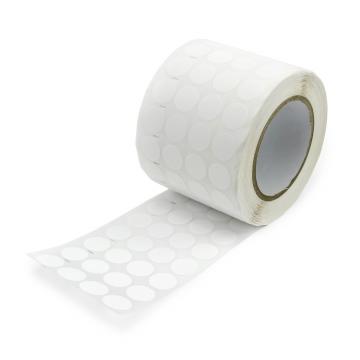 Circular security polystyrene (EPS) sealing stickers 20mms