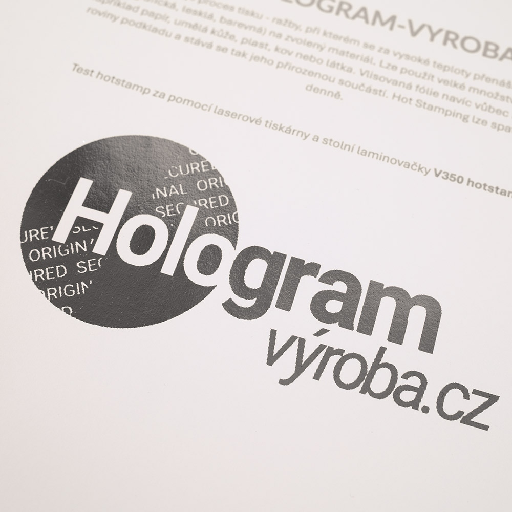 Hot Stamping foil sheet - silver