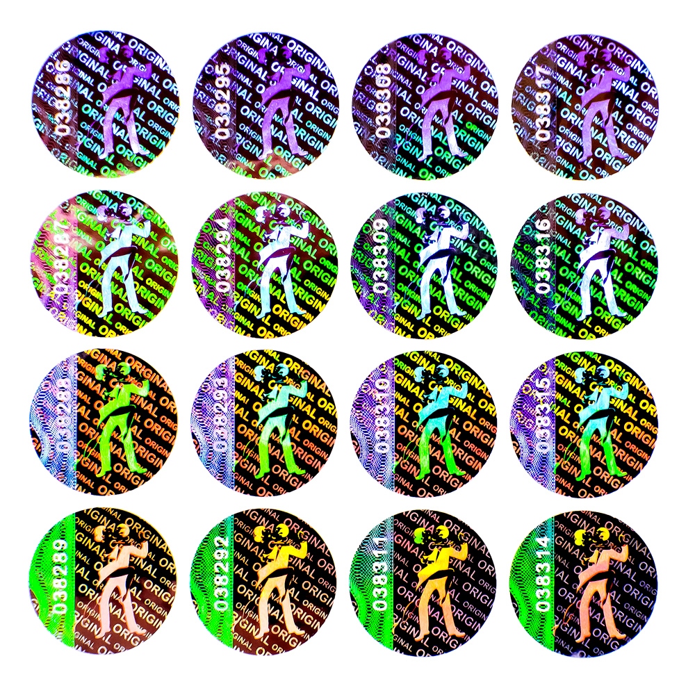 Two-layered numbered sticker with a VOID layer for social occasions