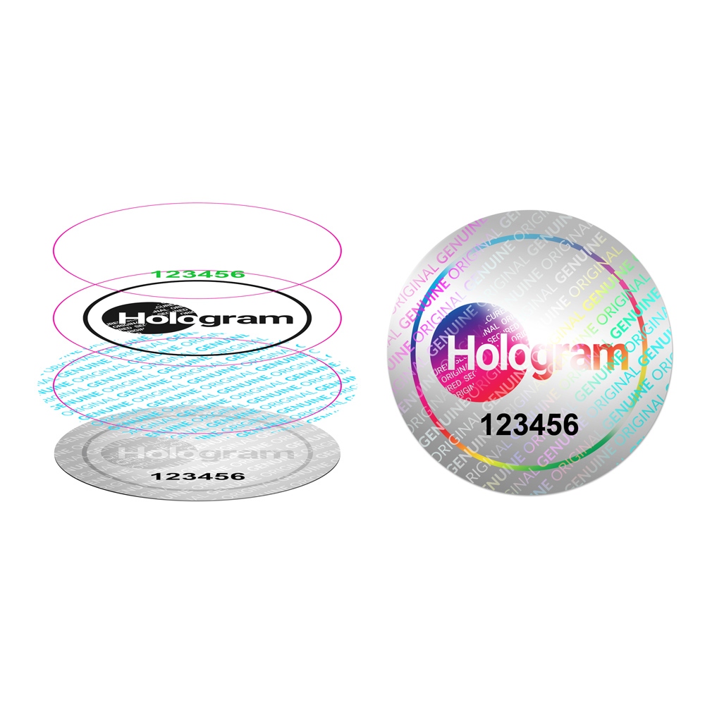 Two-layer hologram - custom production