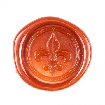 Hand wax stamp (seal) – Fleur-de-lis