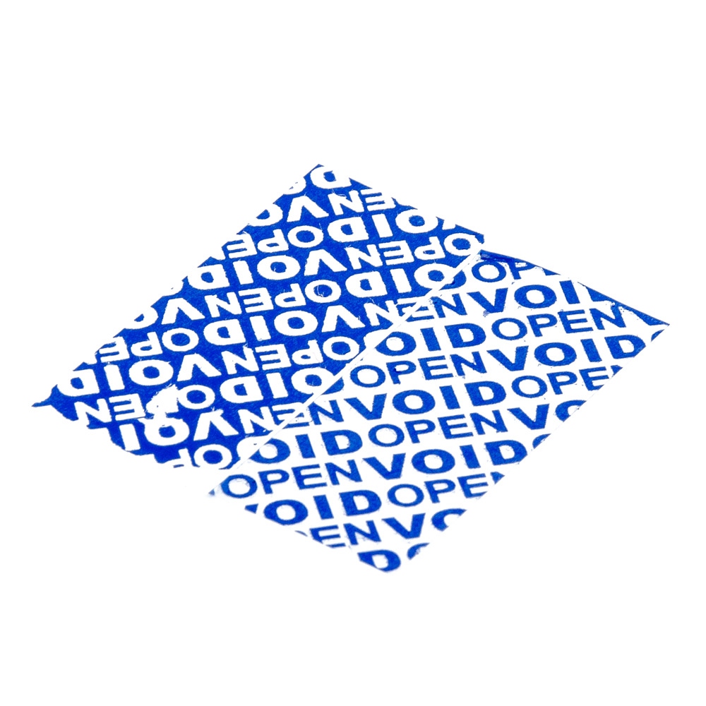 Sealing tape VOID OPEN blue 25 mm