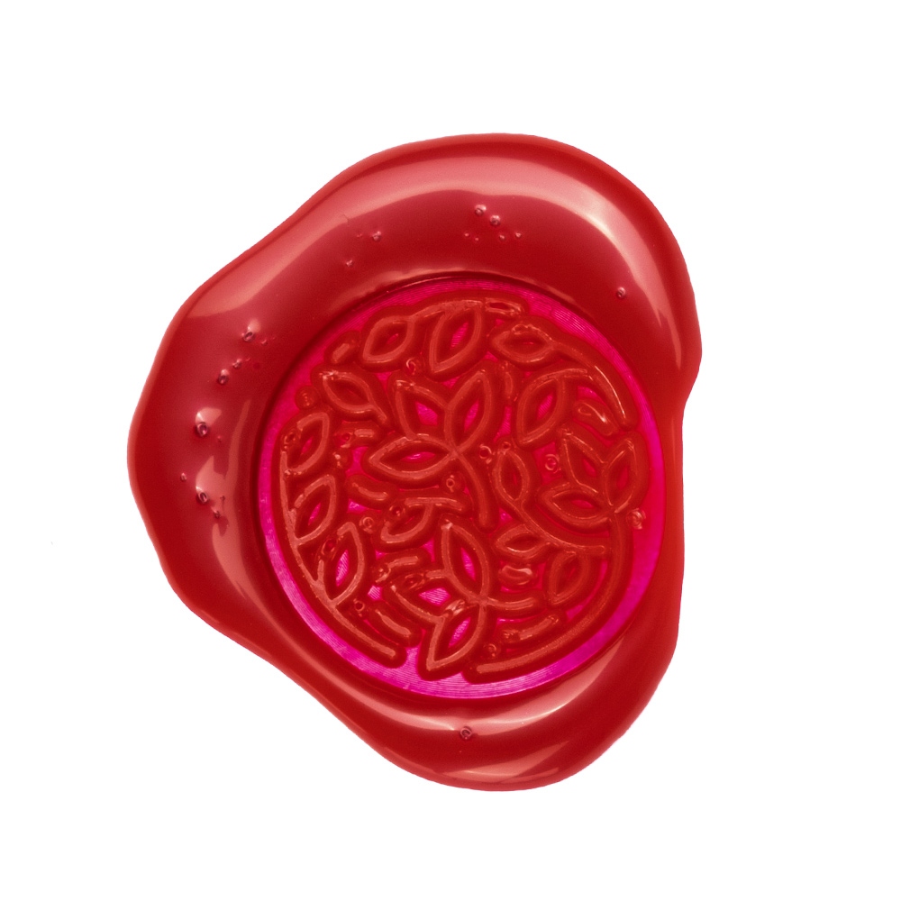 Hand wax stamp (seal) – Leaves