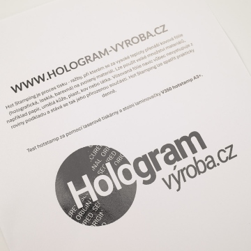 Hot Stamping foil sheet - silver