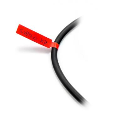 Labels for labelling and description of conductors and cables red