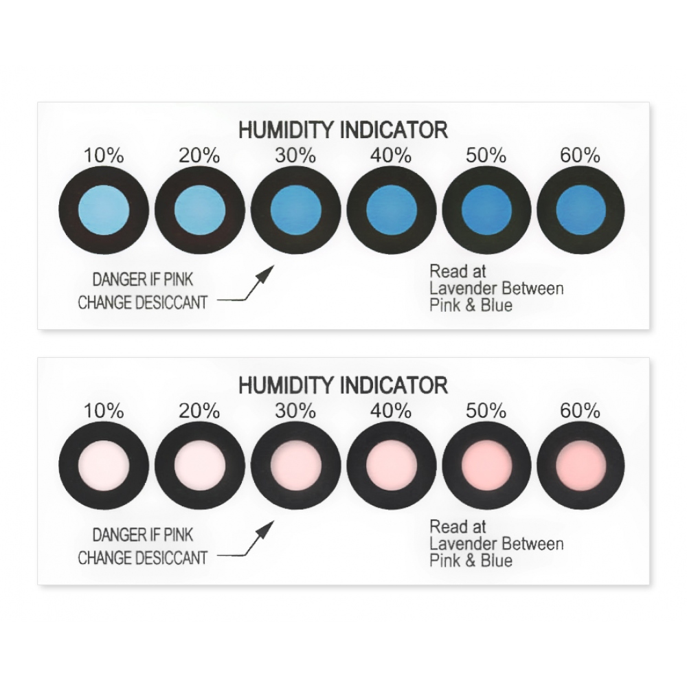 Relative humidity (HIC) indicator 10-60%  6-point