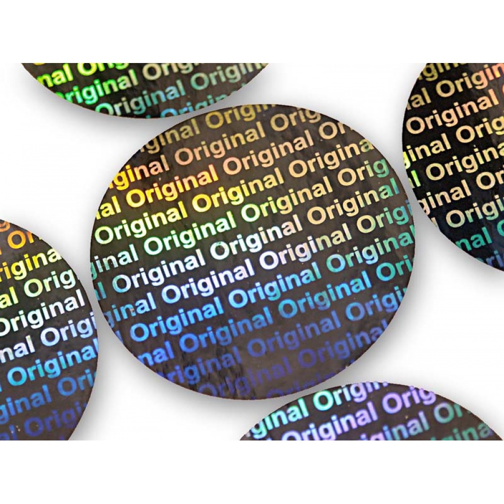 Circular hologram for dry impression