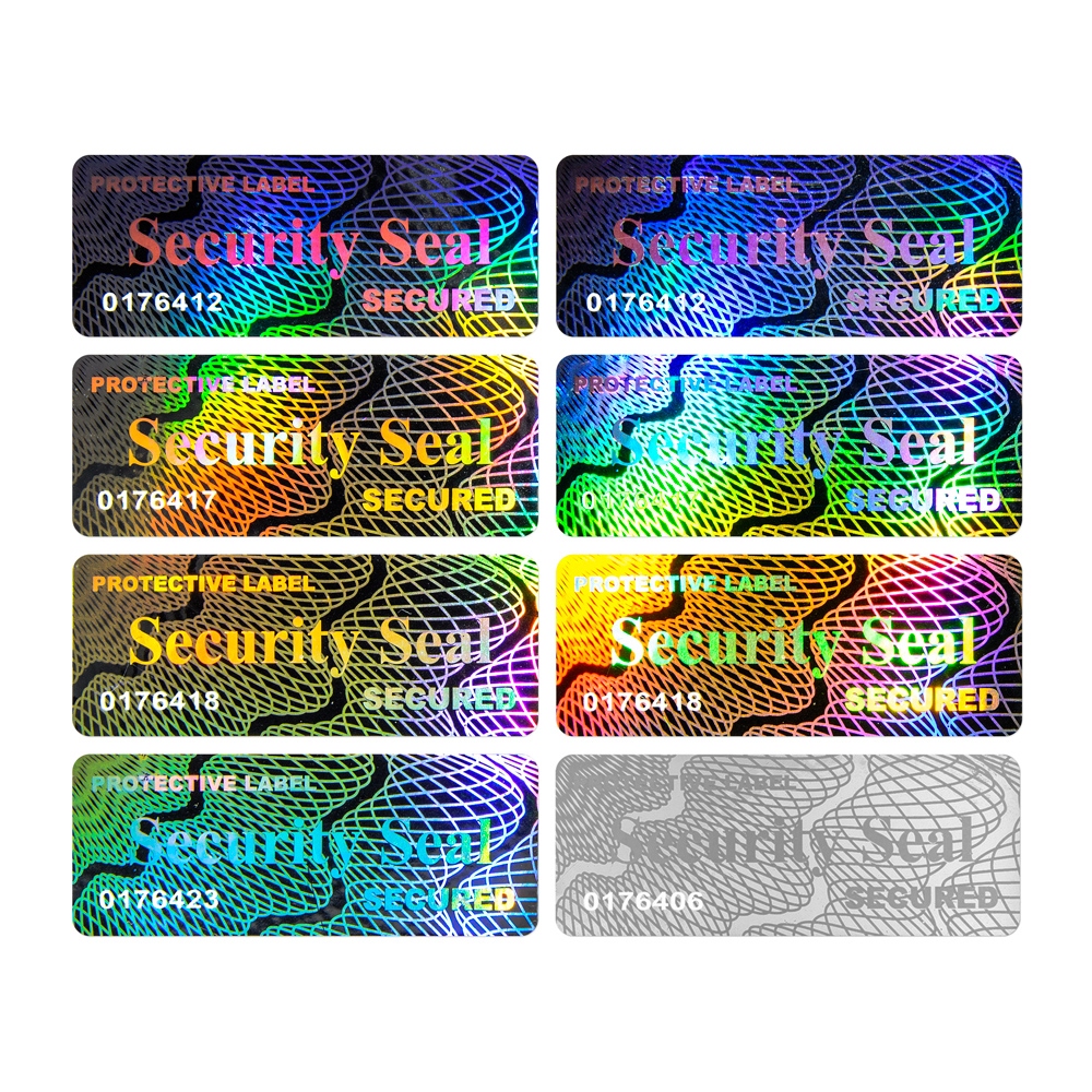 A two – layered numbered sticker with a VOID layer and a high level of adhesiveness