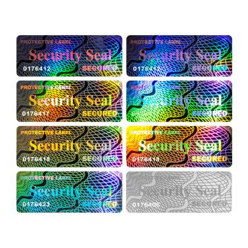 A two – layered numbered sticker with a VOID layer and a high level of adhesiveness