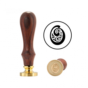 Hand wax stamp (seal) – Decorative letter O