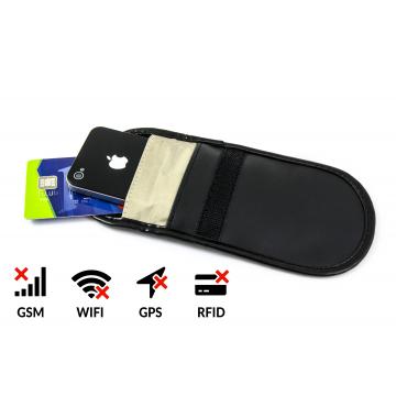 Shielding case for the phone to protect against interception and localization - black 4 inches